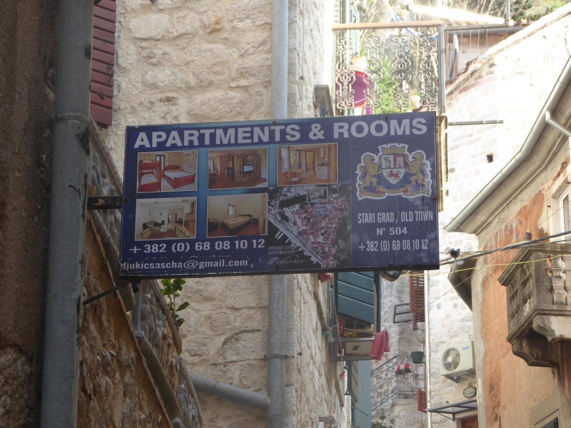 Apartments Dukic Котор Экстерьер фото